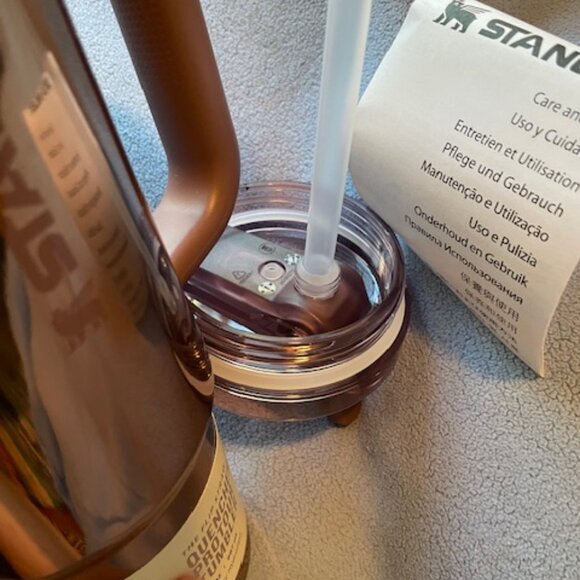 NEW Stanley Water Bottle Flip Star Quencher Tumbler Rose Gold limited edition - Picture 15 of 16